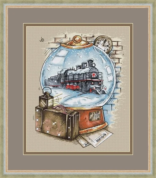 Long Journey 33-39 Needlework Kit unprinting Cross Stich  Set DIY Kits Cross-stitch Embroidery Set Stitch Kit