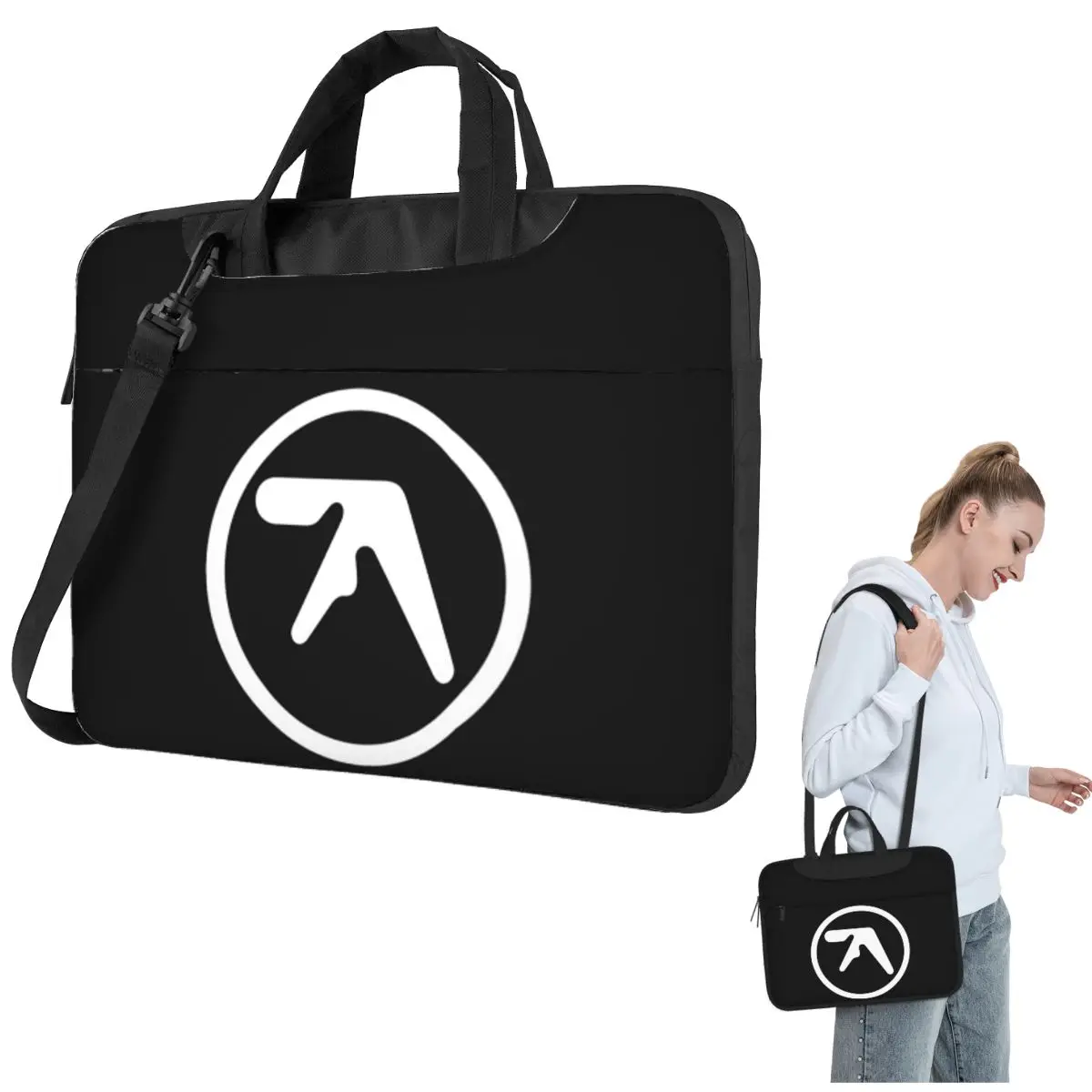 

Aphex Twin Creative Y2K Logo Crossbody Сумка для ноутбука Чехол Сумка для компьютера 13, 14, 15,6-дюймовый чехол для ноутбука Lenovo