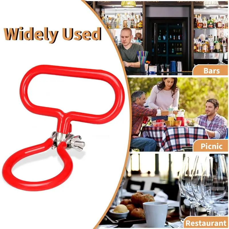 J1UL1N 4Pcs Carboy Handle Set, Adjustable Heavy Duty, Portable For Glass Carboys, Essential Wine Accessories