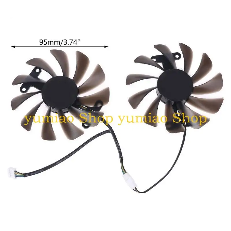 587B GPU Koelventilator GFM10012H12SPA GAA8S2U Vloeistoflagers 95 mm voor ZOTAC 1070TI