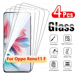 4 szt. Szkła pełna hartowana obudowa do Oppo Reno11 F 5G ochraniacz ekranu do Oppo Reno11F Reno11 czysta folia na szkło F 11F F11