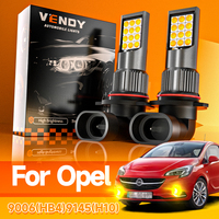 2pcs LED Front Fog Light Blub H10 9145 Lamp Canbus No Error For Opel Corsa E 2014-2019 Insignia A 2008-2017 Meriva B 2010-2017