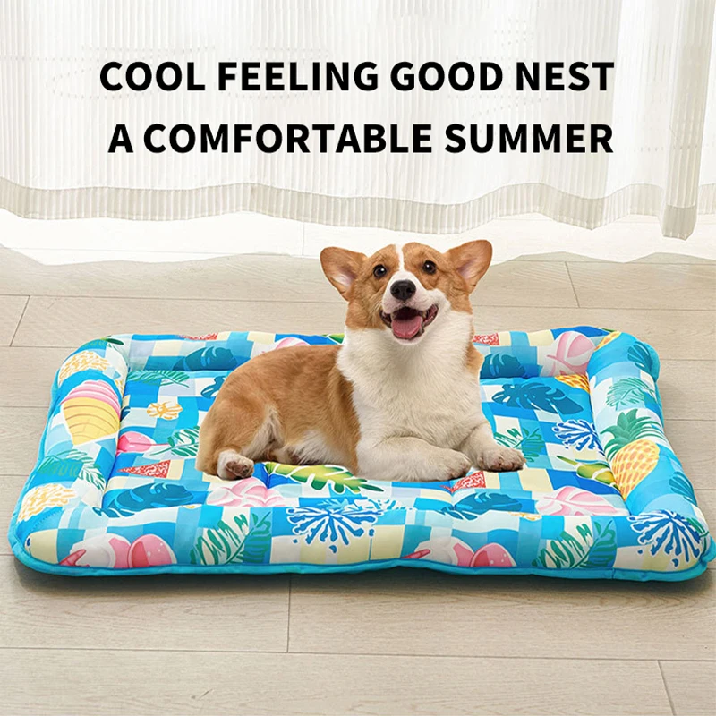 Pet Supplies Dog Wash - Kühlmatte für Haustiere, quadratisch, mit Hundepfotenmuster,