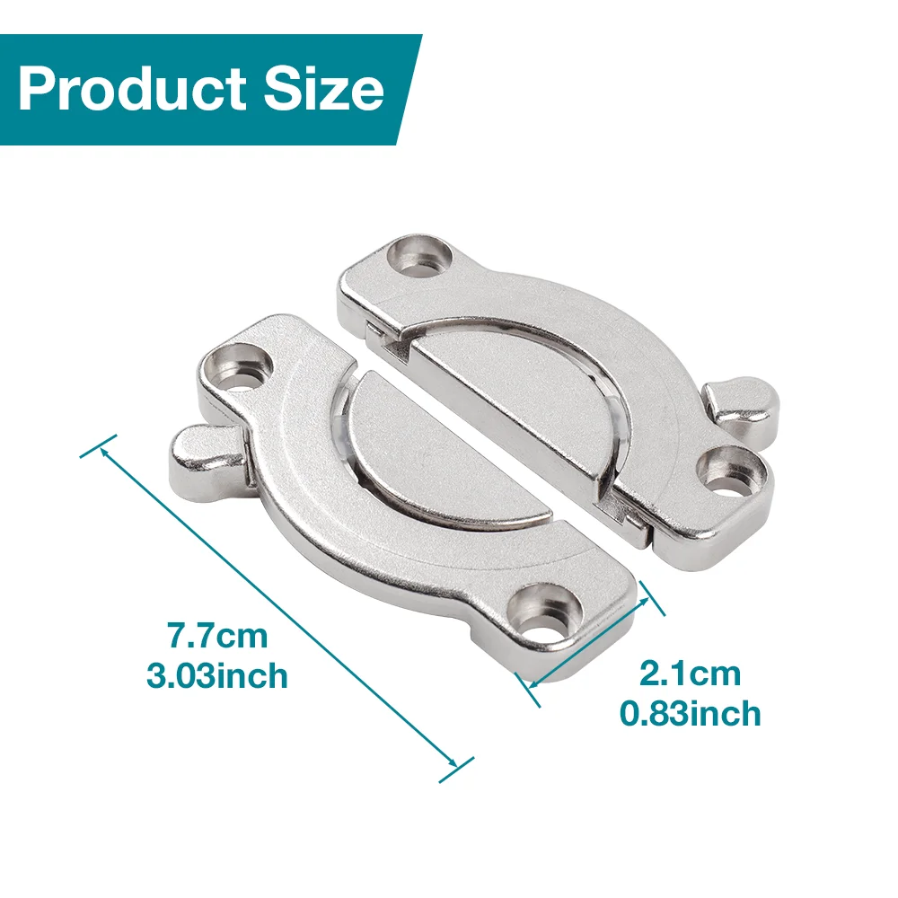 For Desk Tabletop Furniture Assembly Adjustable Table Connector Kit Zinc Alloy Folding Bracket Rotating Lock Anti Rust Hardware