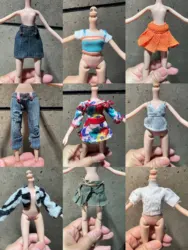 30cm Monstering High Doll Clothes for Bratzes doll Dressing Soft Casual Wear Handmade Clothes Outfit Doll Clothing Girl Toys