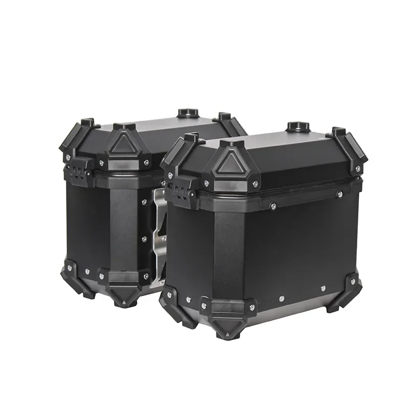 Motorcycle aluminum alloy small side box 18L universal side frame anti-drop and anti-collision waterproof side hanging box