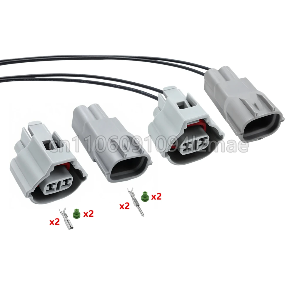 2 Pin Grey Auto Plastic Housing Wire Connector Waterproof Cable Socket 7223-1324-40 7282-8120-40 MG640864-5 90980-11168