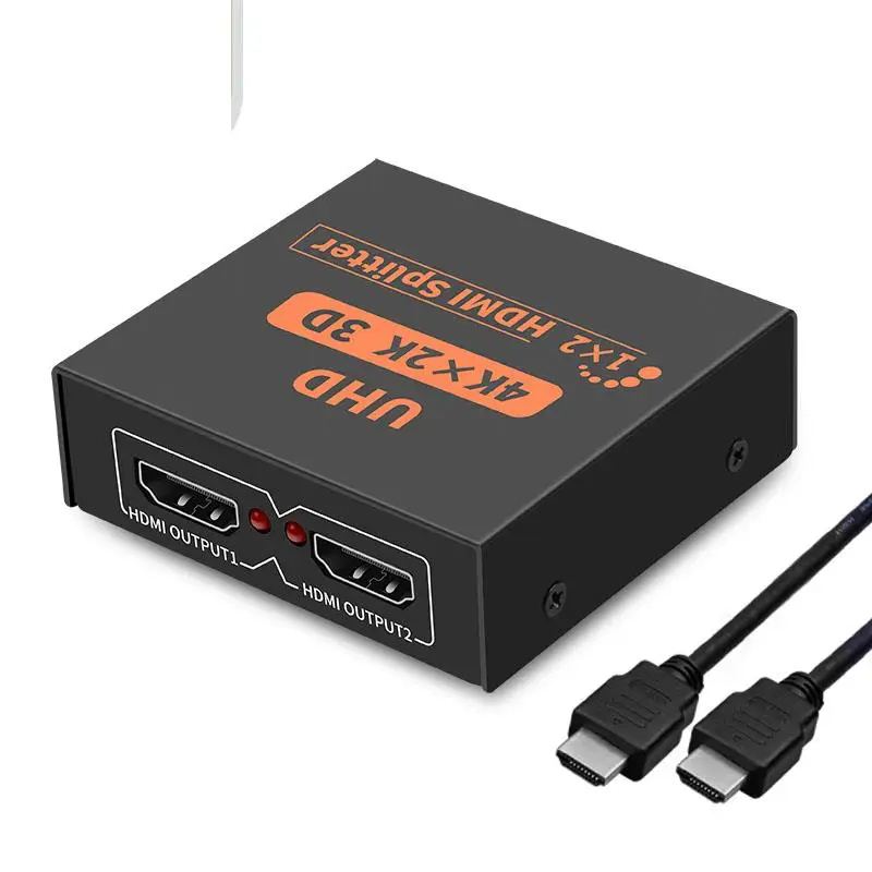 

Hdmi splitter 1 in 2 out hdmi switcher 1 2 one into two out of the HUB one two points line