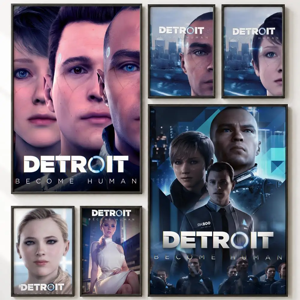 Game D-Detroit Become Human Painting Calligraphy High-Definition With Textured Finish Modern Style For Hallway Wall Art Decor