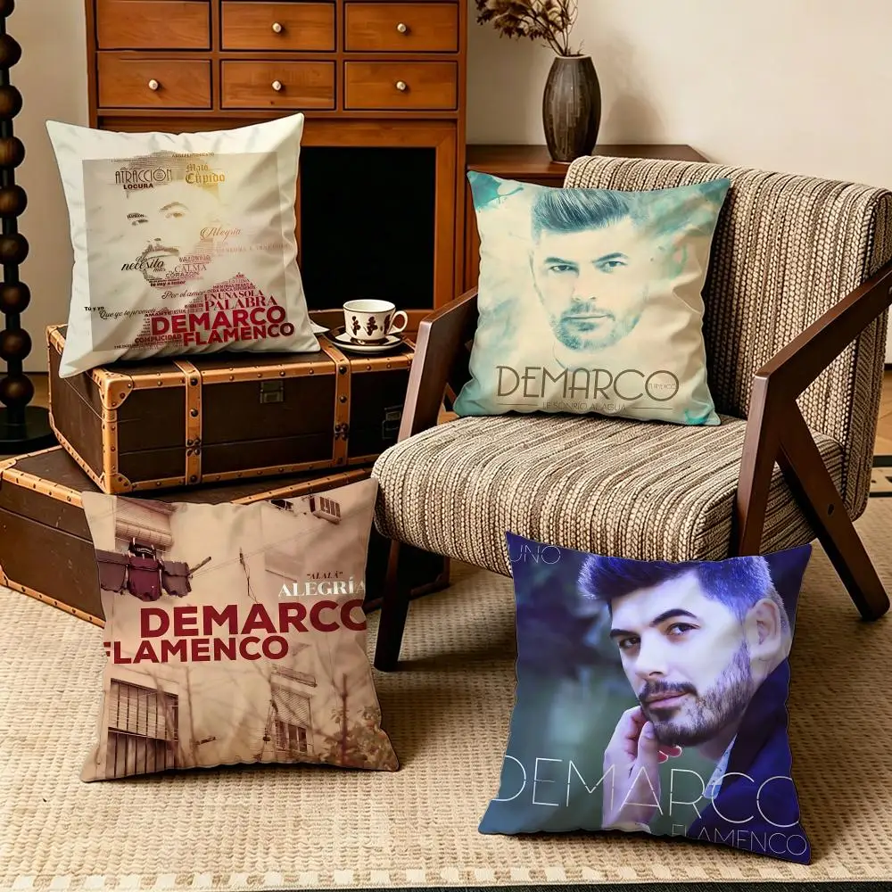 Celebrity-Demarco FlamencoS Cushion Cover Soft Velvet Cushion Cover Set 4Pcs 50x50 45x45 Zipper Pillowcase for Home Decor