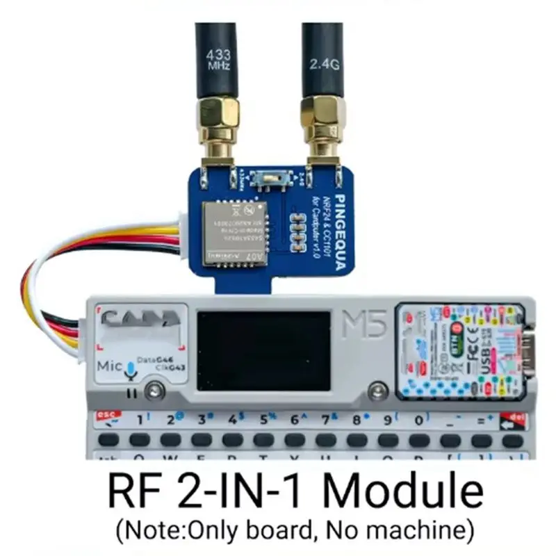 M07K-NRF24 RF Module RF Module For M5stack With Bruce Firmware For M5stack Cardputer, Dual Band 2.4Ghzand433mhz Iot Project