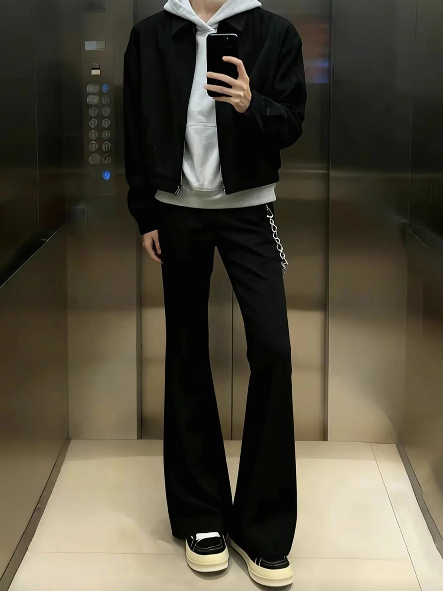 

Cleanfit Men's Fce Lined Cargo Pants Straight Leg High Street Sle Elastic Slimming Jeans American Sle Winter Cotton Po...