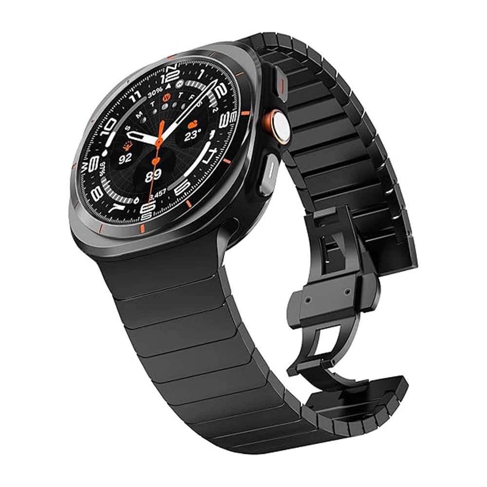 Jaytop Herren-Edelstahlarmband für Samsung Galaxy 8 Classic 46 mm Ultra 20225, luxuriöses Gliederarmband für GALAXY 7 6 5 4 44 mm 40 mm Band 6