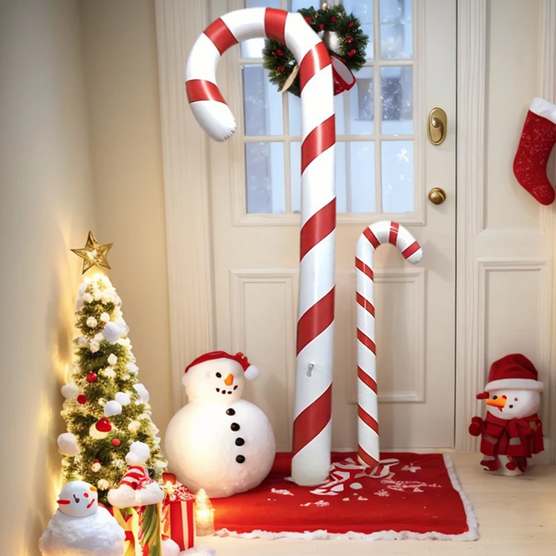 Riesige Bananen-Dekoration Aufblasbare Weihnachts-Zuckerstangen Lollipop-Ballon für Heim-Party-Dekorationen Bar-Atmosphäre Requisiten – Detail 7