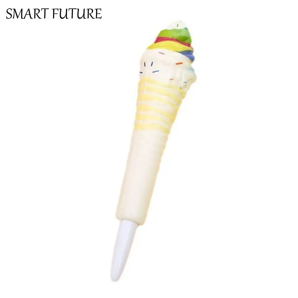 

Cute Ice Cream Cute Soft Gel Pen Ballpoint Pen Signature Pinch Bounce Pen Writing Signing Squeeze Sensory Toy Pen Student