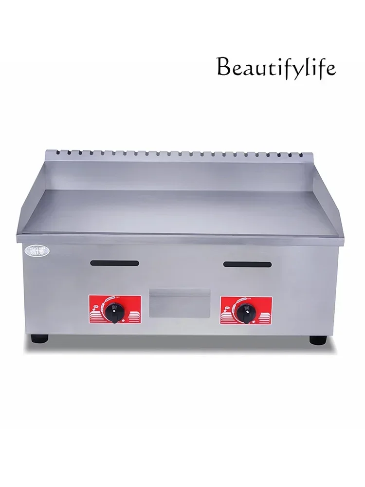 Multifunctional iron plate furnace for commercial cold noodle frying steak