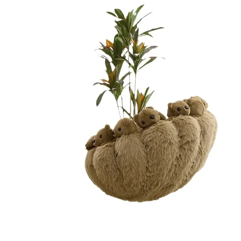 

Creative personality art chair Internet celebrity animal doll leisure chair polar bear lazy sofa chair