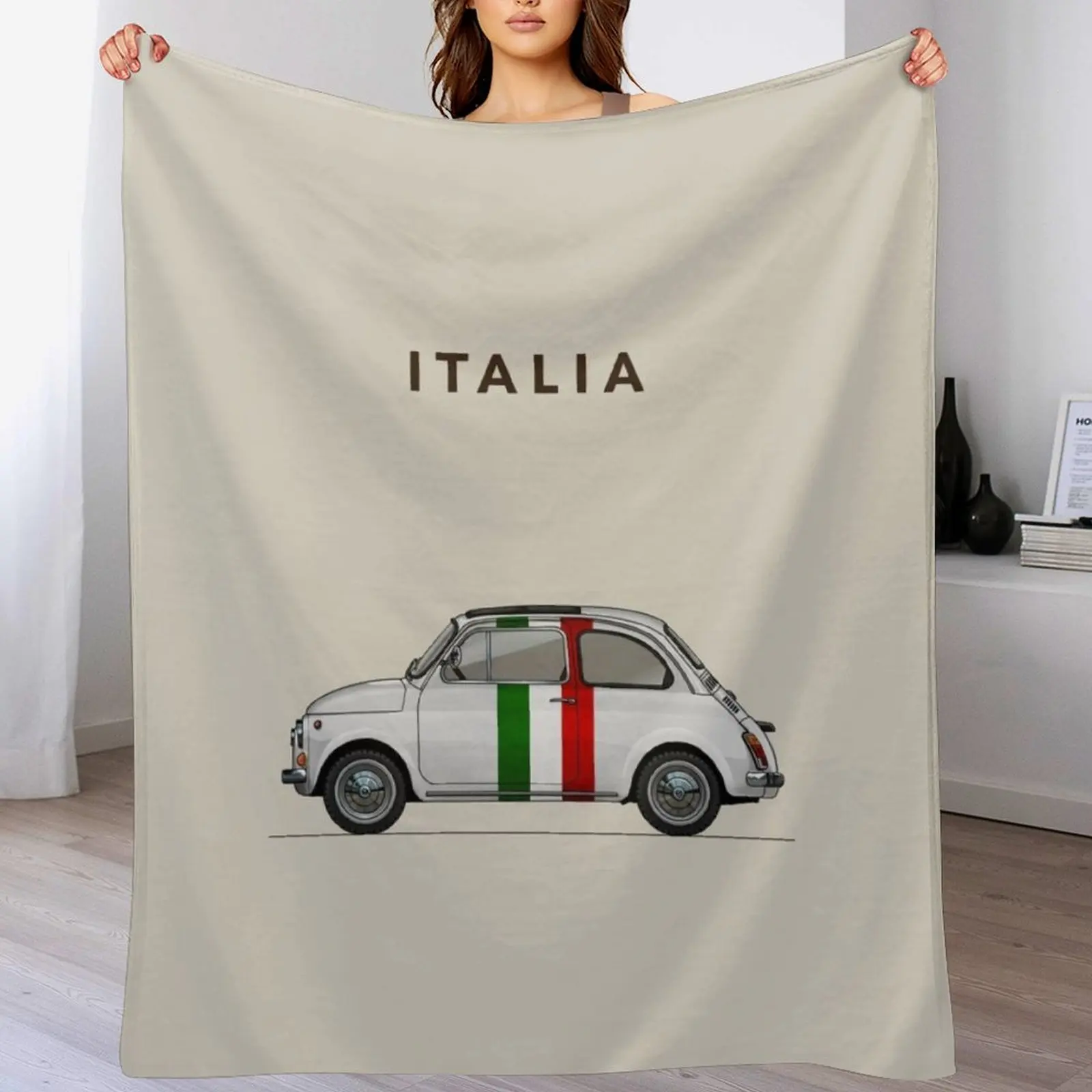 

FIAT Italia Throw Blanket Custom for babies Personalized Gift Summer Beddings Blankets
