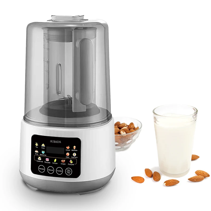 Macchina per il latte di noci multifunzionale Macchina per il latte di soia personalizzata in acciaio inossidabile Base per piante di latte di soia di mandorle Piccolo elettrodomestico da cucina