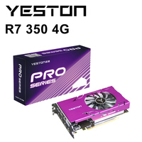 Yeston R7 350 2G D5 4MINIDP 4-screen Graphics Card Support Split Screen 750/4000MHz 2G/4G/128bit/GDDR5 with 4 Mini DP Ports