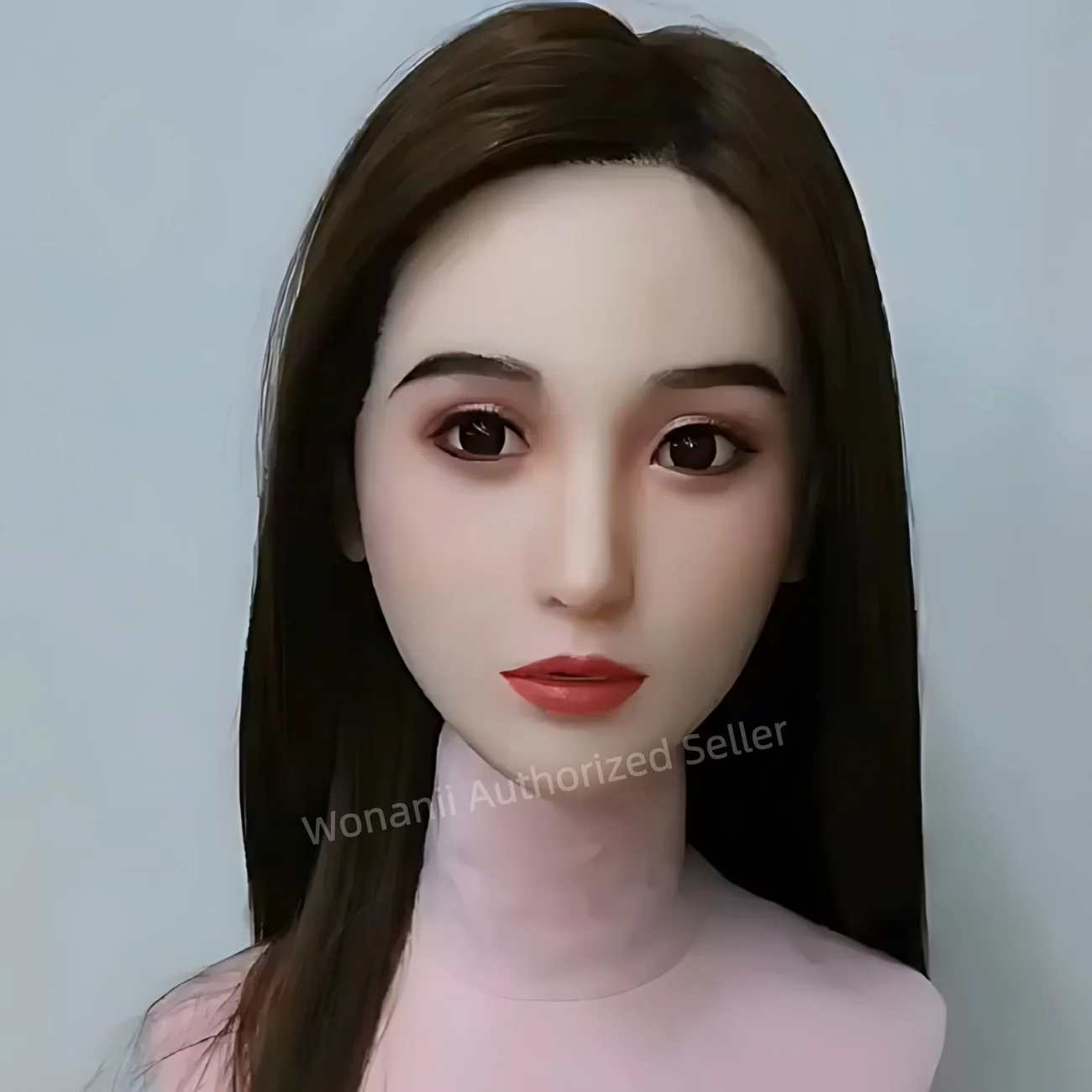 

Wonanii Пищевой силикон Большая головка TS K-Y22/K-Y37, винтовой интерфейс M16 с зубцами, языком, учениками, полостью рта, дизайн волос