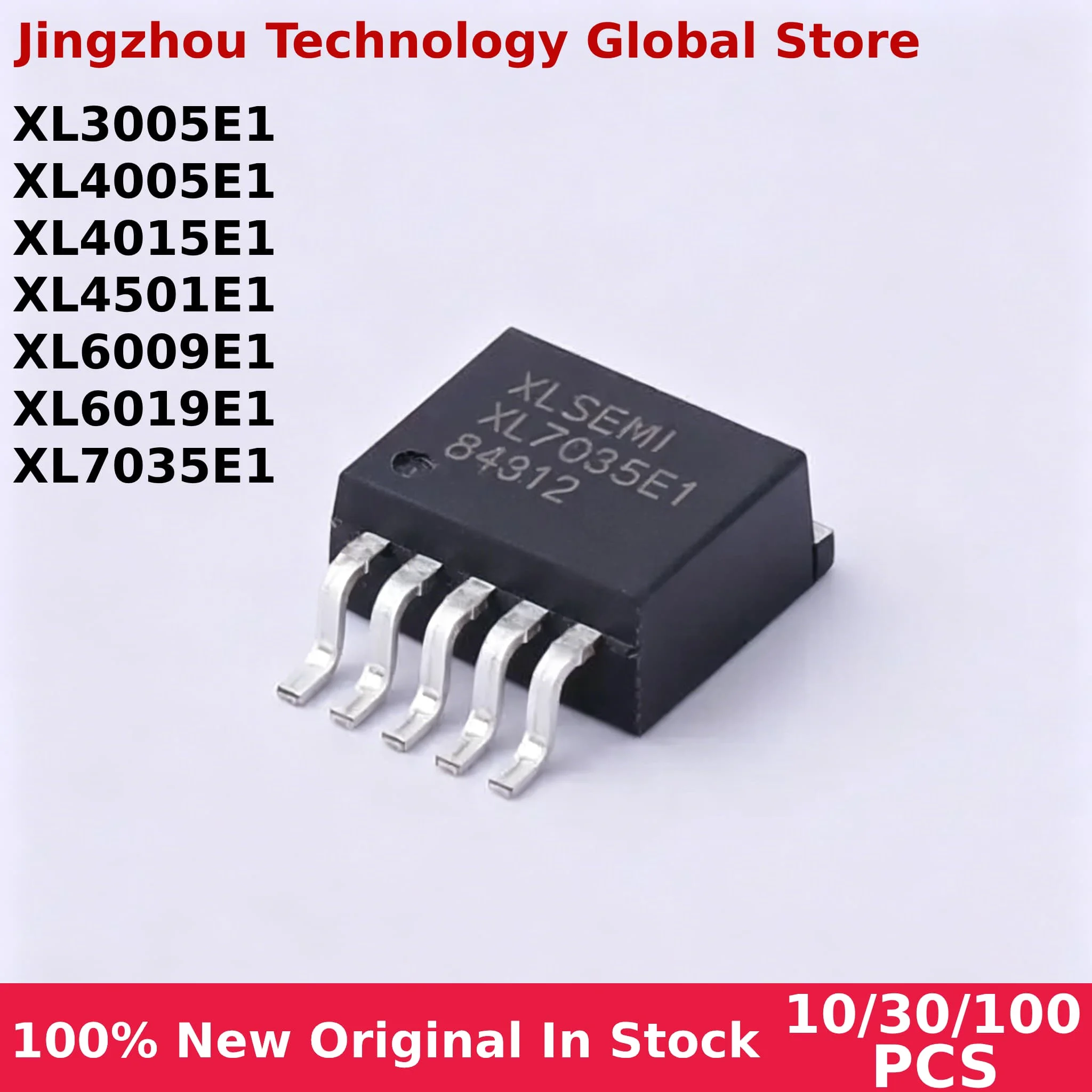 100% New 10/30/100PCS XL3005E1 XL4005E1 XL4015E1 XL4501E1 XL6009E1 XL6019E1 XL7035E1 TO-263 IC Chip Wholesale