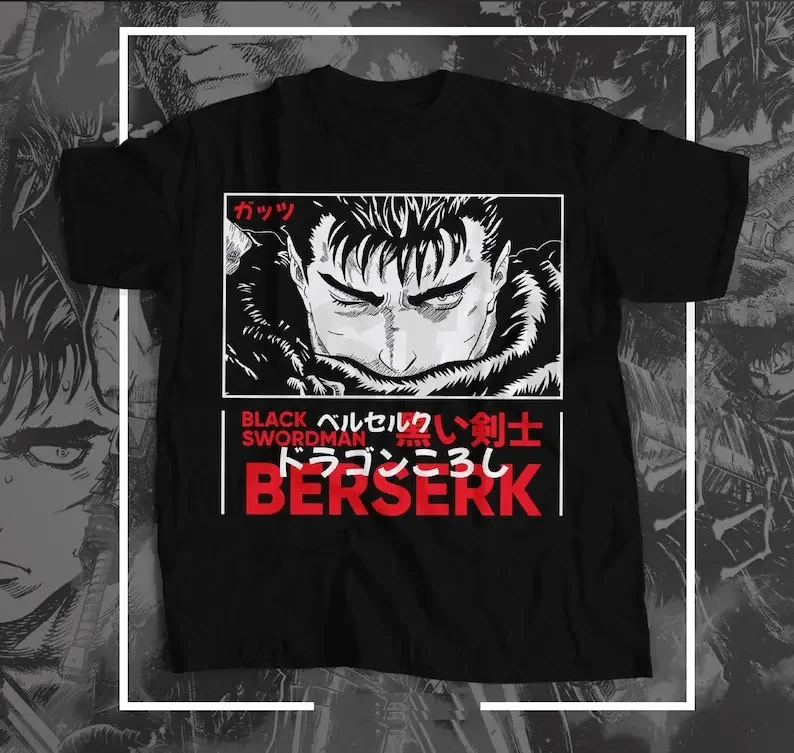 

Guts Berserk Graphic Tee - Anime T-Shirt - Unisex Soft Cotton Top