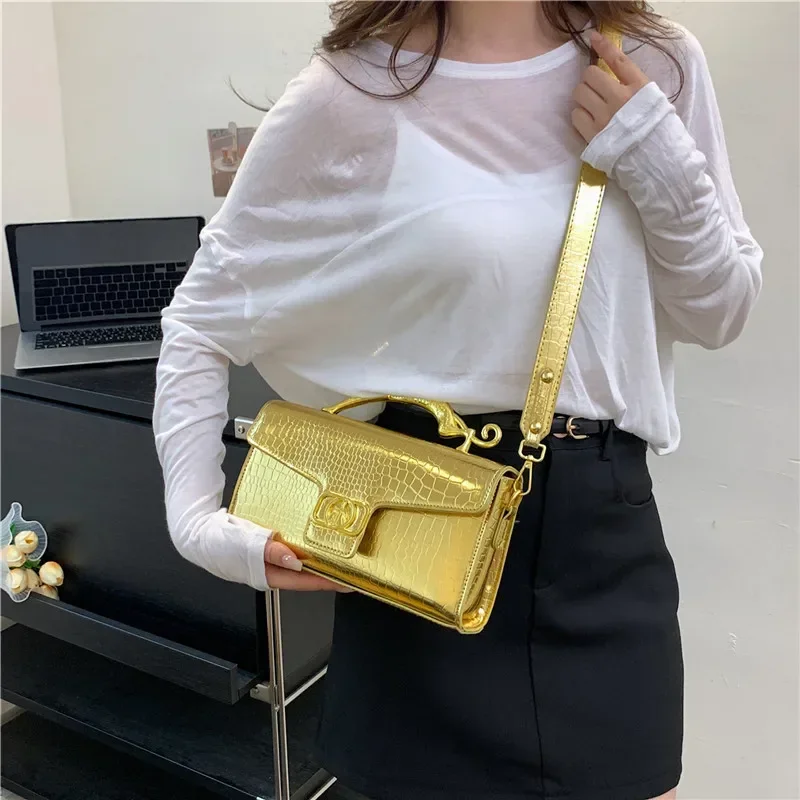 Mini bolsos cruzados con patrón de piedra para mujer, bolsos de mano superior corta con asa, Mini bolso de cuero para teléfono, monedero de lujo para fiesta, moda 2024