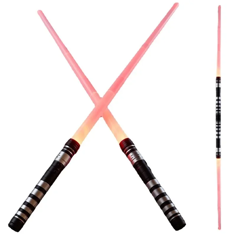 toys for kids:75cm alloy laser sword,7-color 2-in-1 light stick rgb lightsaber,neopixel lightsaber stress relief toy gift set