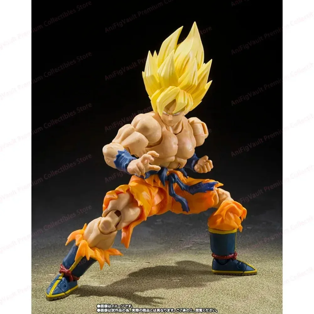 

Оригинальные фигурки Bandai S.H.Figuarts SHF Super Saiyan Son Goku Legendary Super Saiyan Best Selection Dragon Ball Z, модели игрушек
