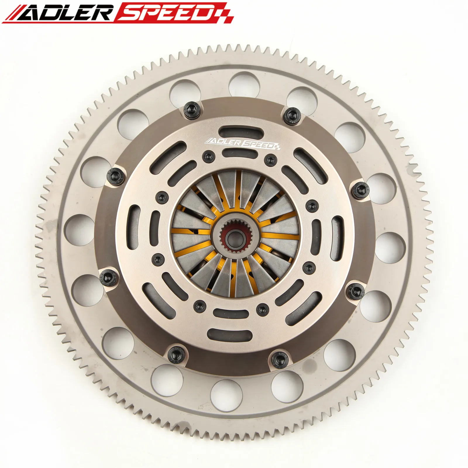 ADLERSPEED Kit de disco doble de embrague con resorte + volante para 13-19 Scion FR-S Subaru BR-Z FT86 GT86