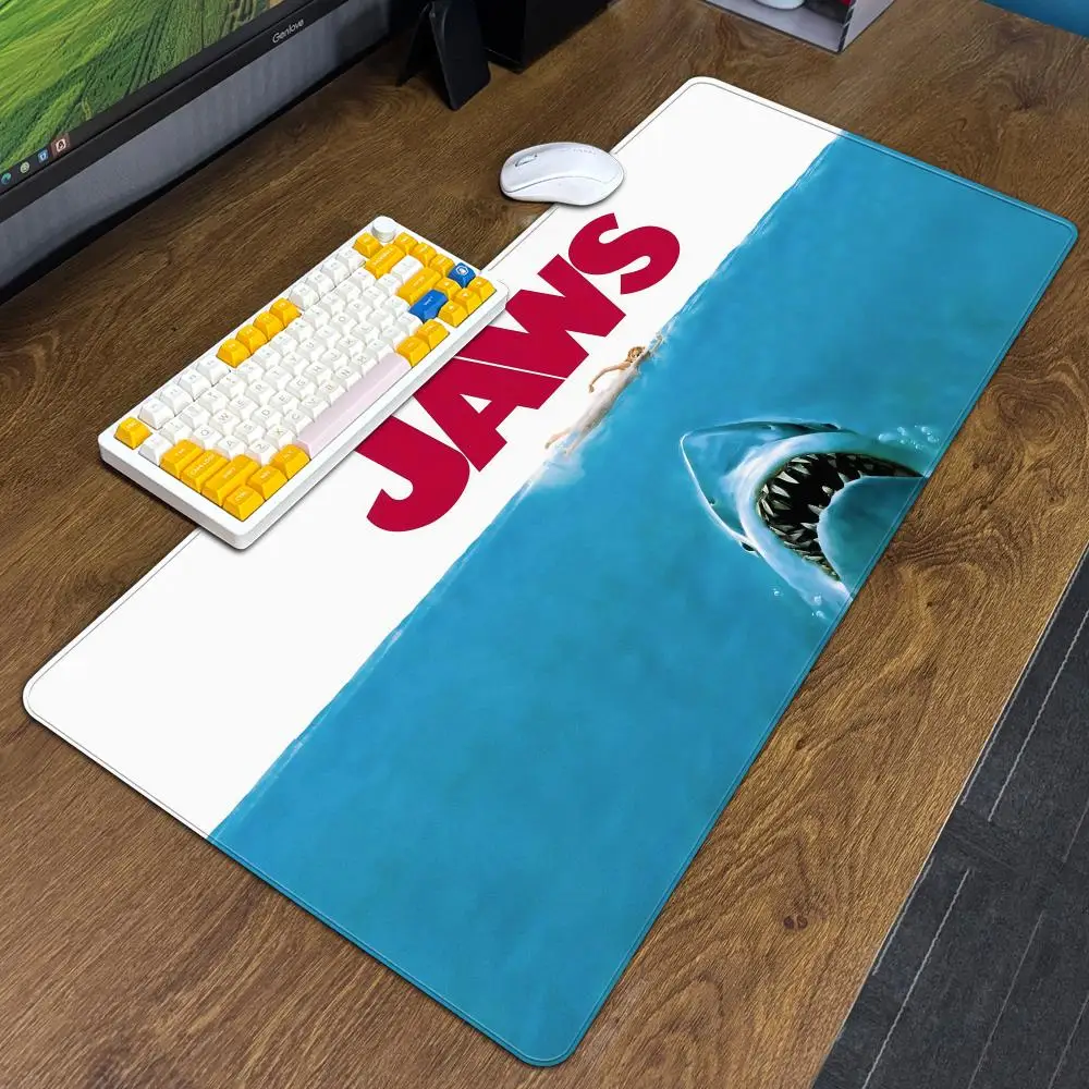 

Коврик для мыши Jaws Film MouseMat XXL Компьютерные аксессуары Большая клавиатура Коврик для ноутбука Новый продукт Геймер Игры