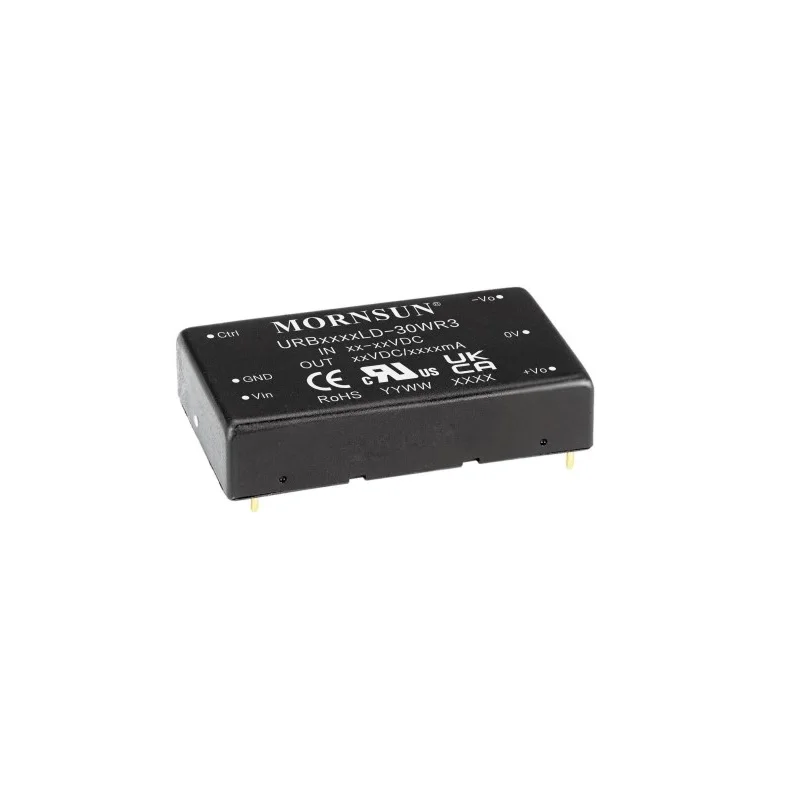 MORNSUN URA2412LD-30WR3 DC-DC power module changes from 24V to negative 12V 30W