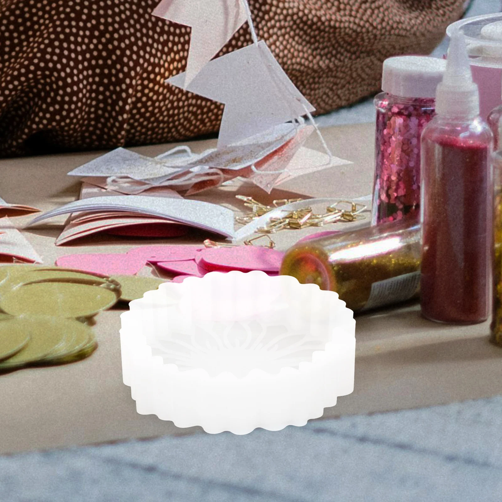 

3D Epoxy Mold Silicone DIY Making Craft Casting Reusable Mold for Scented Wax and Car Detailing Creations