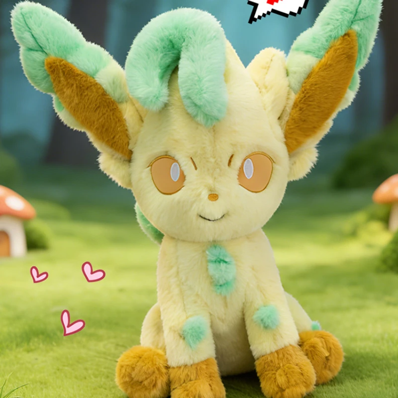 

Anime Pokémon Leafeon 55cm plush toy Decorative For girls Soft doll PP cotton filling Couch pillow Accessory Birthday gift