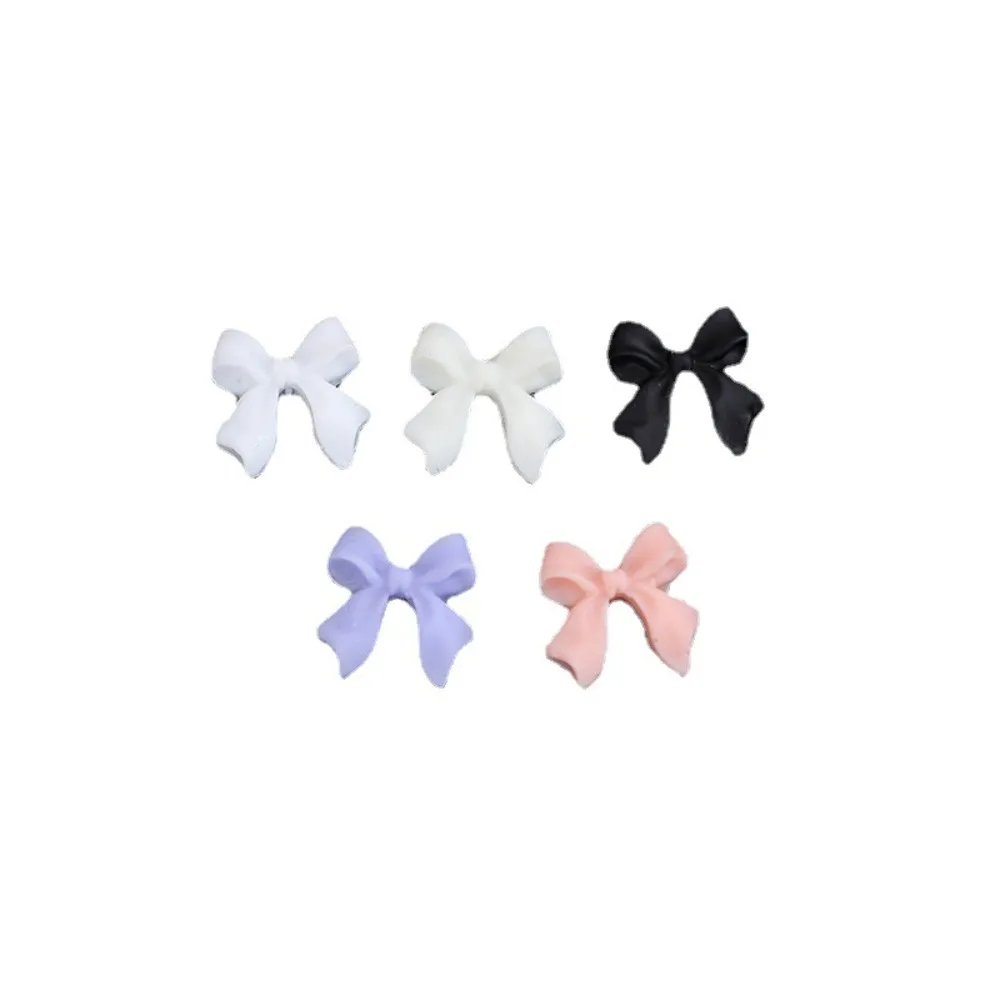 50pcs Bowknot Bowknot Nail Decoration Diy Nail Art 3D Frosted Ribbon Resin Manicure Durable Resin Resin Nail Charms