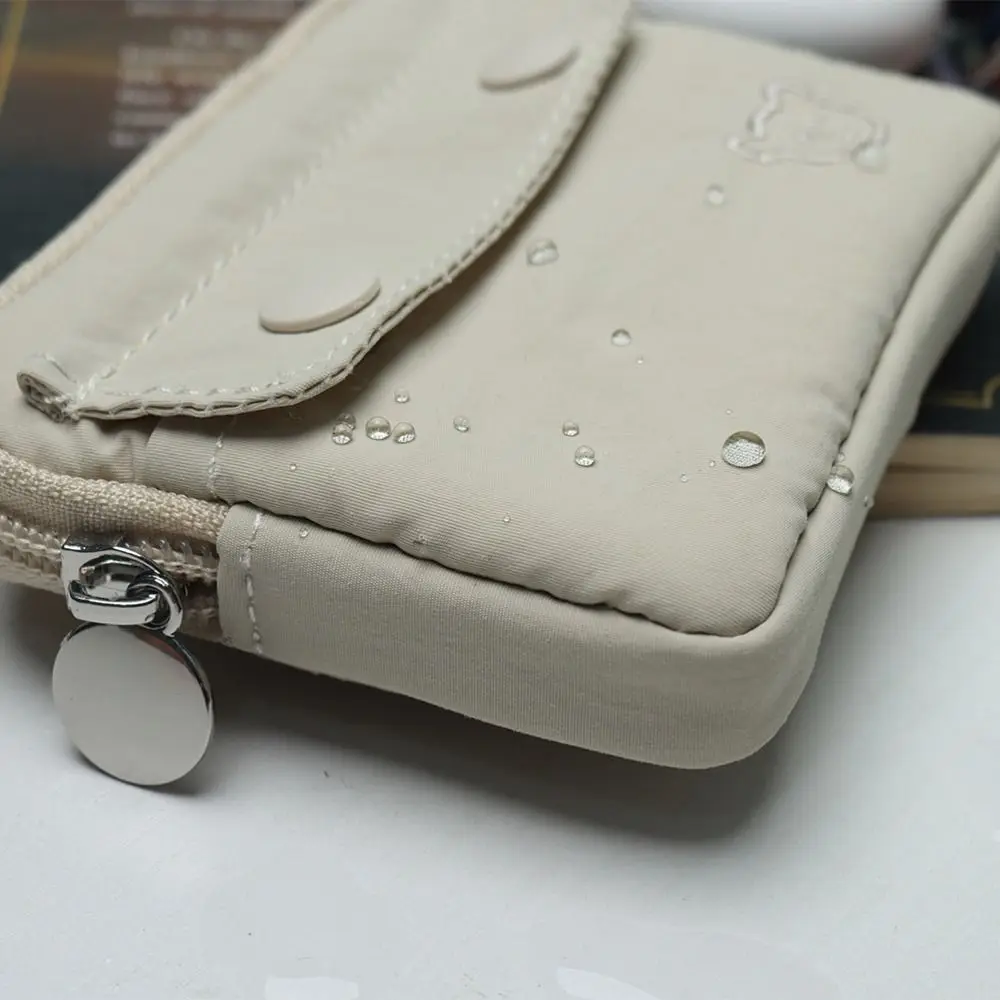 New Solid Color Coin Purse Zipper Large Capacity Small Wallet Wear-resistant Card Holoder Male Female