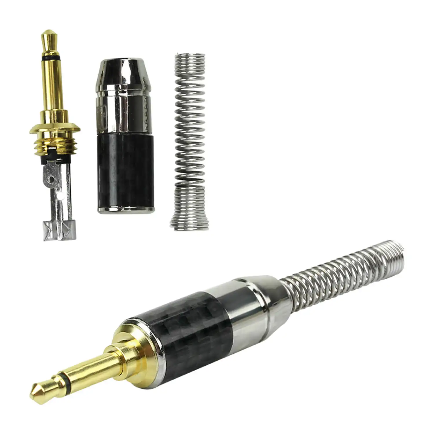 P2 Professional Gold Plated Male Mono Connector Plug