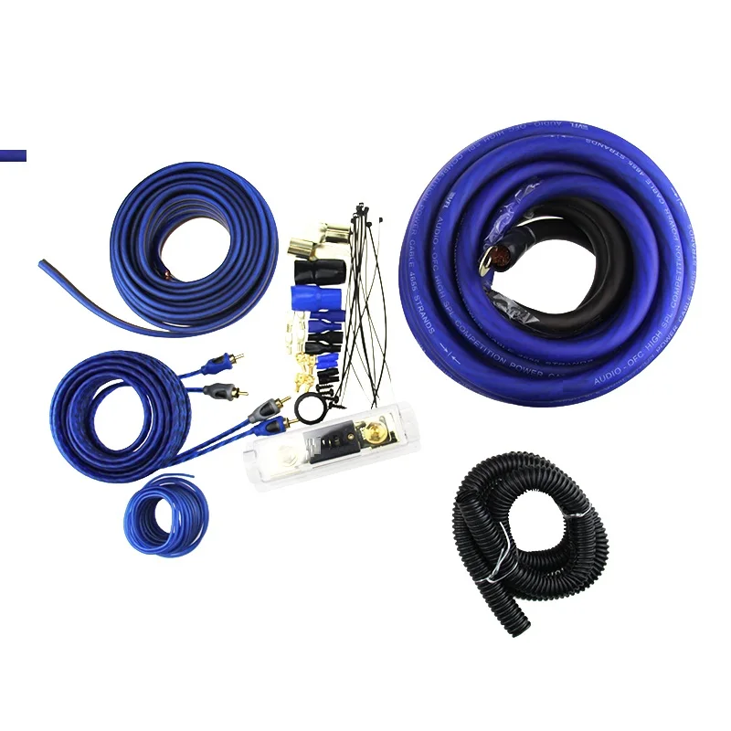 High-Performance 0 Gauge OFC Amp Wiring Kit – Professional Car Audio Installation Kit with Power Cable & Fuse