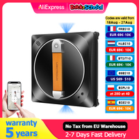Window Cleaning Robot Liectroux YW910,Double Water Spray,Laser Sensor,Home Floor Windows Robot Vacuum Cleaner,App&Remote Control