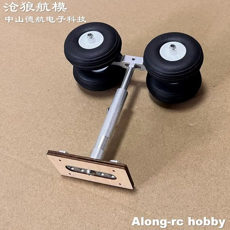 Train d'atterrissage amortissant à 4 roues PU ou EVA 130--160mm, pour avion EDF Jet RC, modèles d'avion de bricolage, avion de ligne Airbus, pièces de rechange