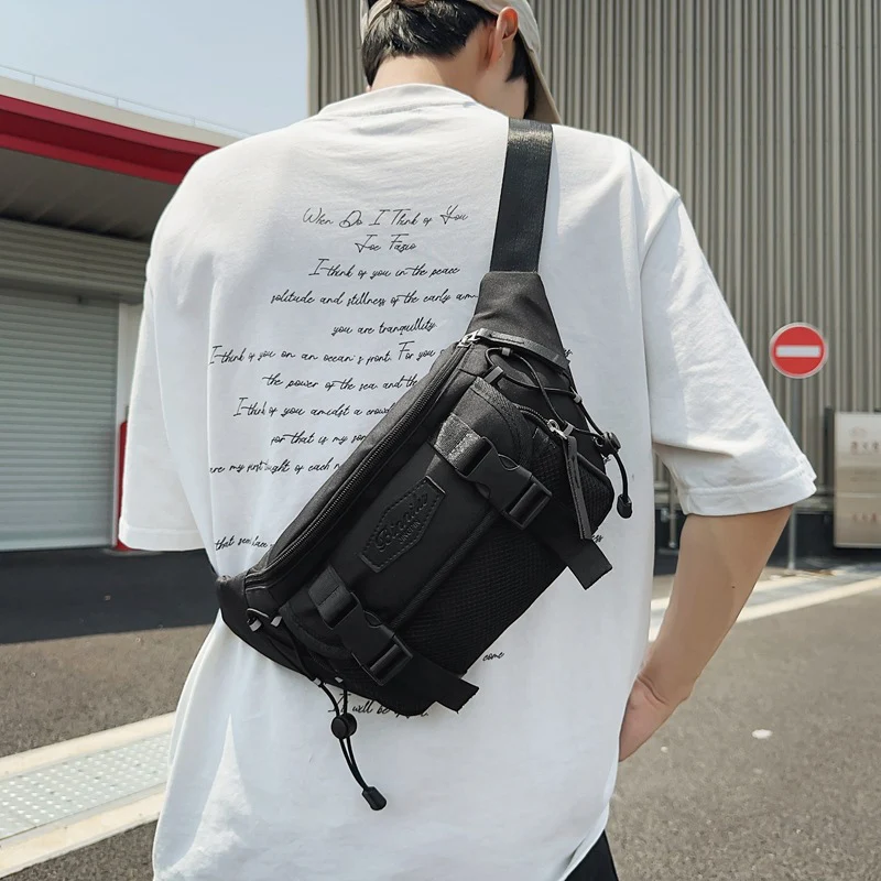 Chest Bag Crossbody Backpack Men Women Waterproof Travel Sports Commuting Fanny Pack Casual Messenger Bag Unisex Small Waist Bag