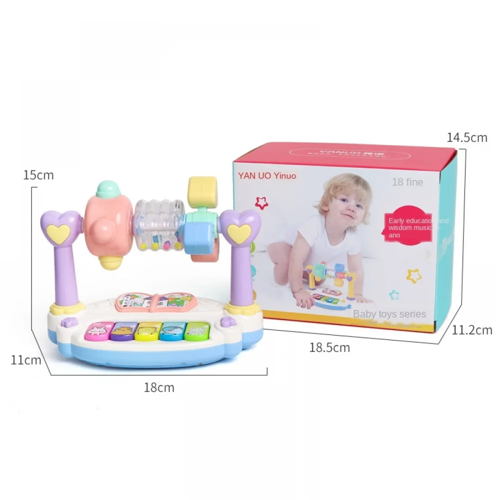 유아 조기 교육 음악 피아노 장난감, 가벼운 소리, 다기능 유아 놀이 악기, 어린이를 위한 전기 피아노 장난감