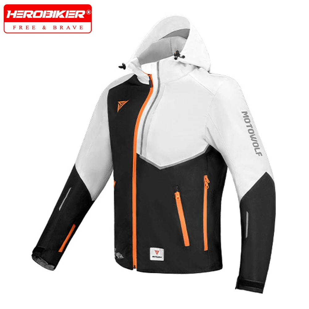 Winter Warm Motorcycle Riding Jacket Reflective Anti Fall Motocross Jacket Men Motorcycle Jacket