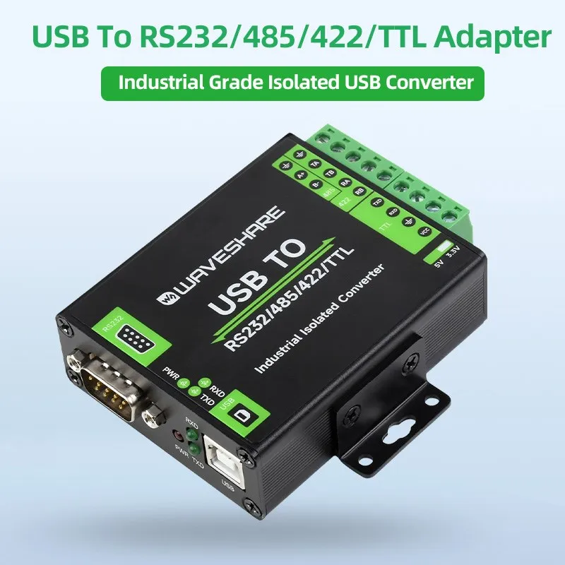 

FT232RNL USB to RS232/485/422/TTL Interface Converter Industrial Isolation USB Converter for Mac Windows Linux Android