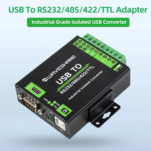 Imagen 1 del producto Convertidor USB de aislamiento Industrial para Mac Windows Linux Android FT232RNL USB a RS232/485/422/TTL