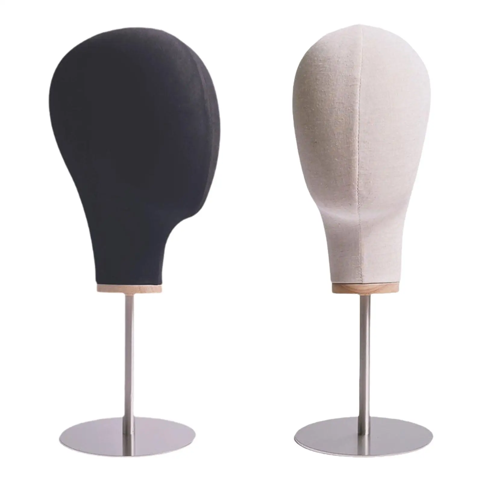 Hat Hairpieces Display Stand 17inch Multipurpose Cloth Material for Professional or Personal Use Practical