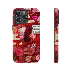 Valentines Day Collage Tough Phone Case For Iphone 17 16 15 14 13 12 11 Pro Max 13Mini 12Mini XSMAX XR X 7 8 Plus