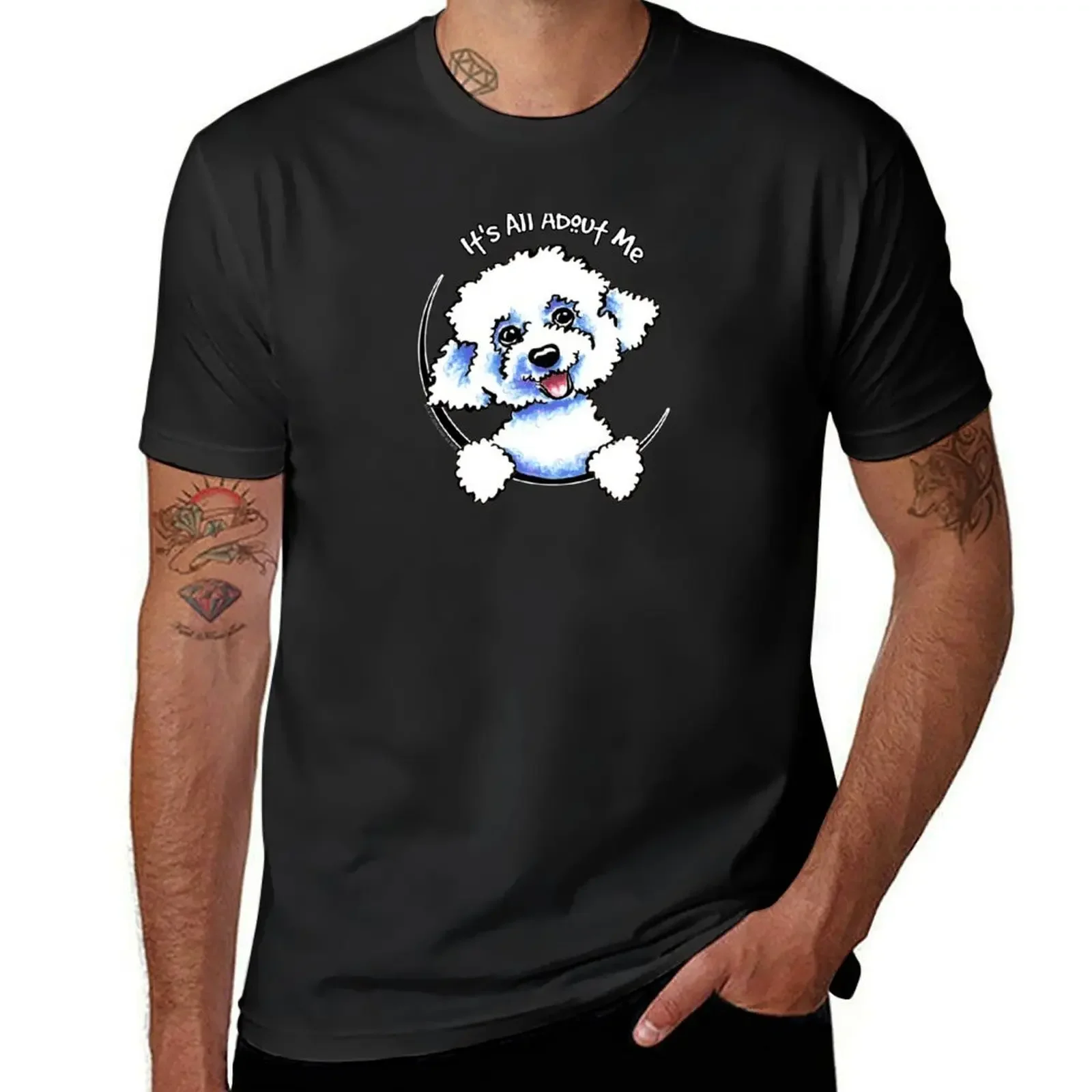 

Bichon Frise :: Its All About Me T-Shirt blue archive customs design your own graphic t shirts men clothing