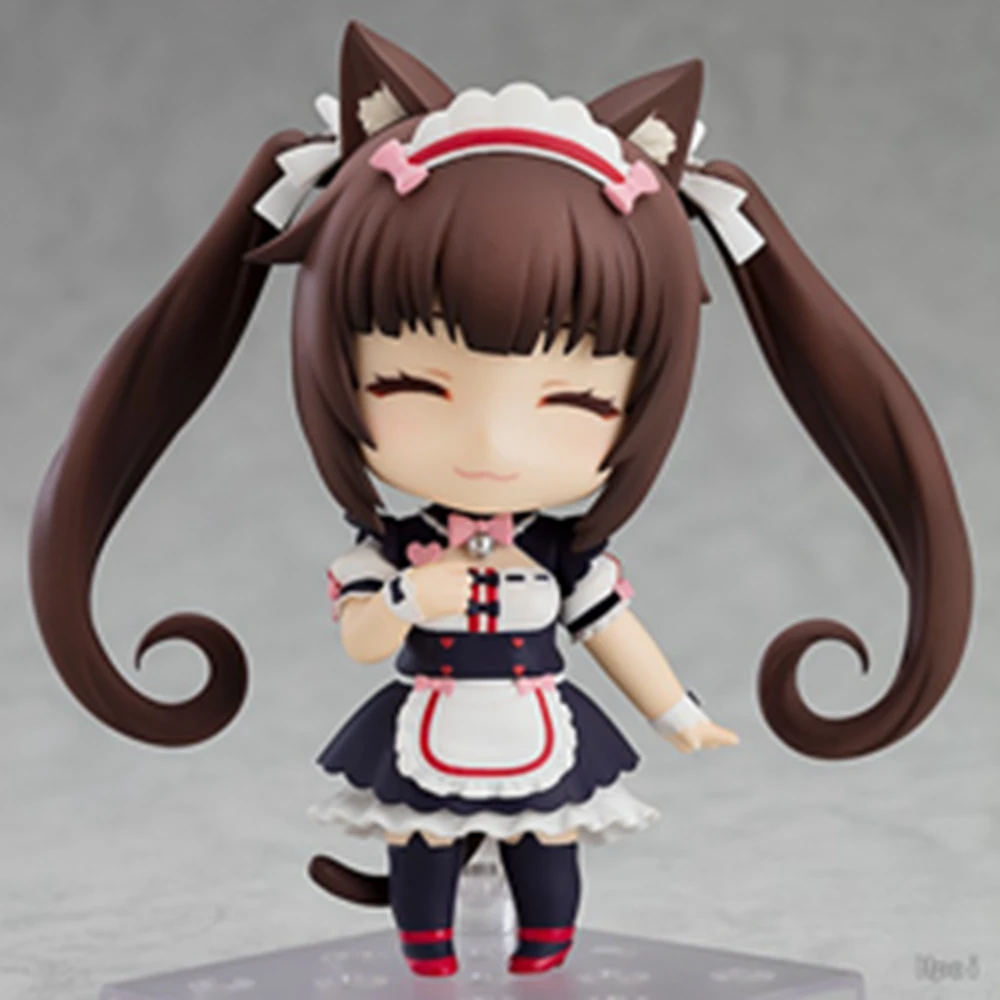 Figura de ação do PVC do anime, chocolates, baunilha, modelo do estilo do gato, boneca estática, empregada doméstica do gato, OB11 #1238, 10cm